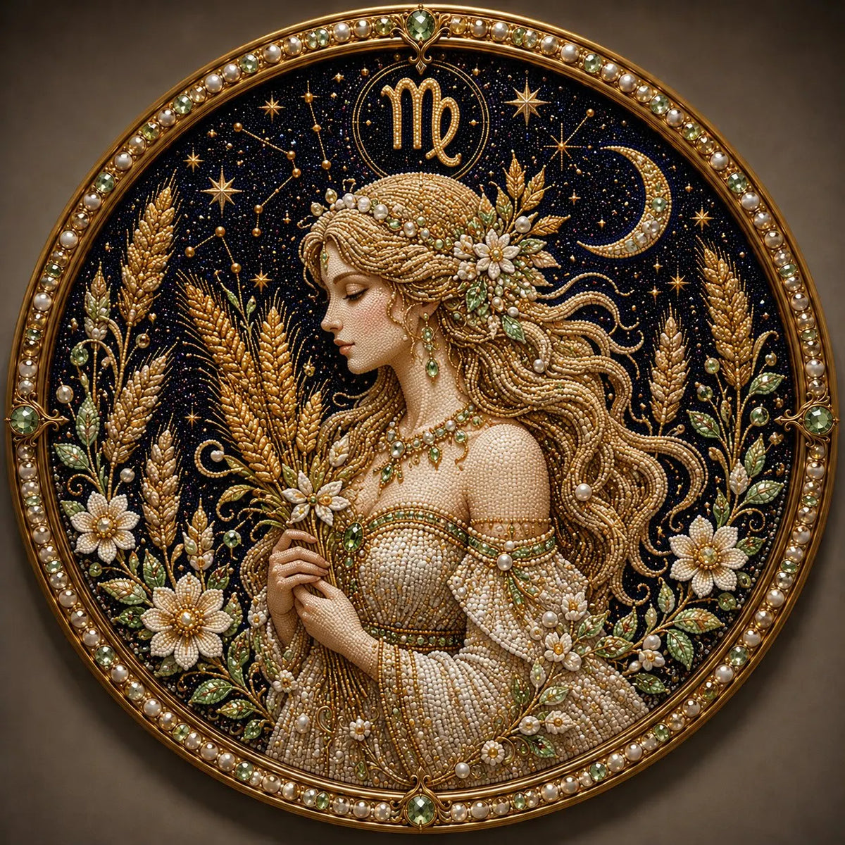 🔥Last Day 49% OFF - 12 Zodiac Signs Pearl Art Kit ♈🌙