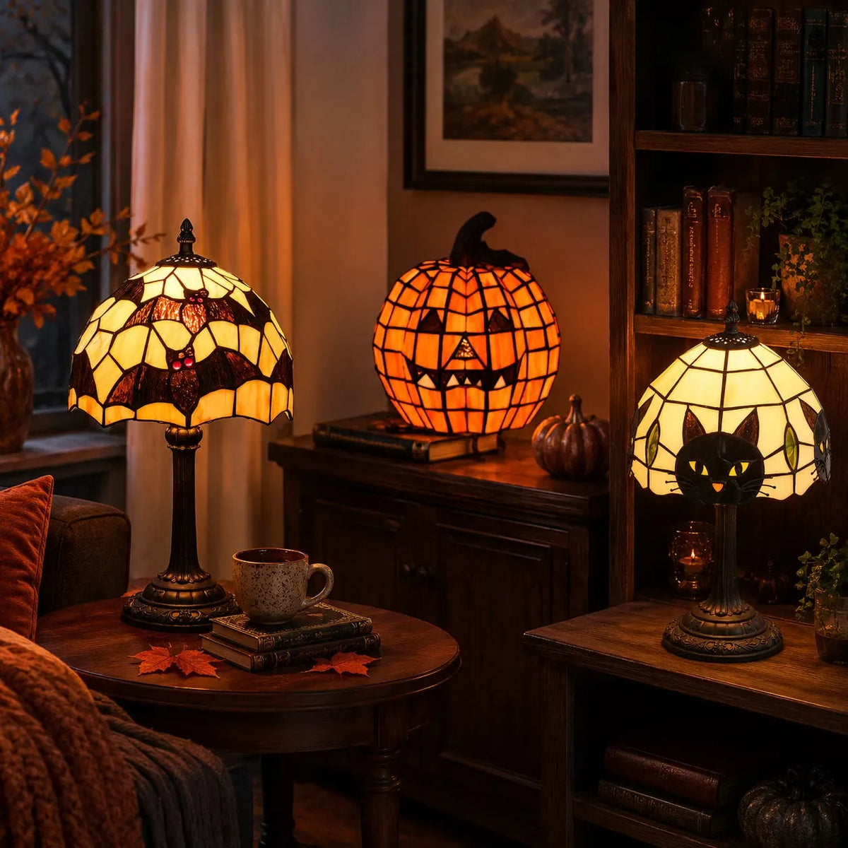 Tiffany Style Resin Themed Table Lamp