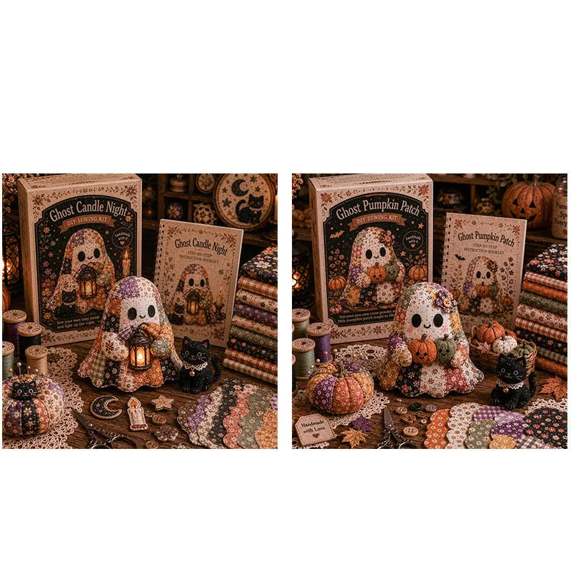 🔥LAST DAY 50% OFF🧵Little Ghost's Cozy Halloween DIY Patchwork Kit