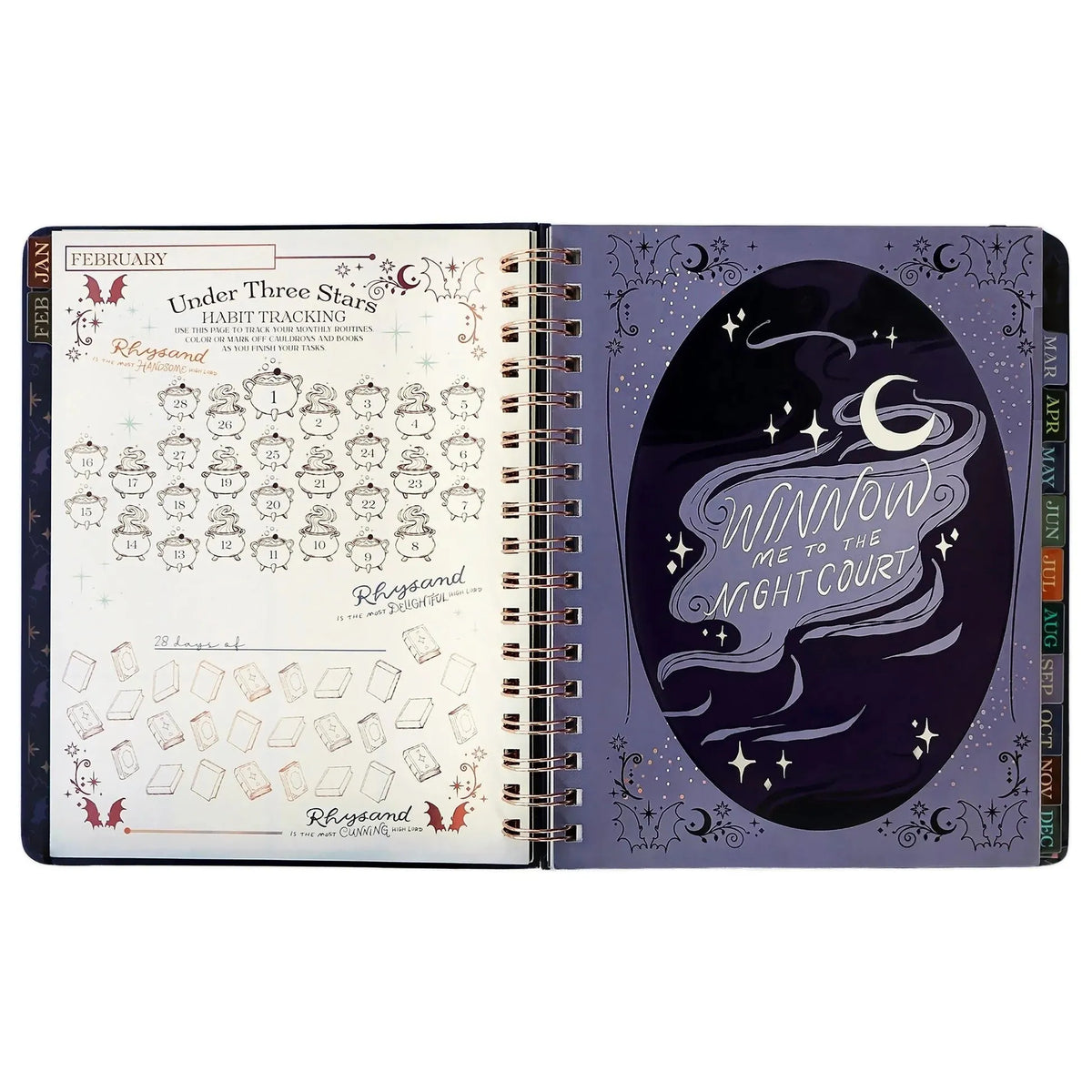 🌙 A Court of Thorns and Roses: Velaris 2027 Weekly Planner ✨ Officially Licensed Fantasy Organizer
