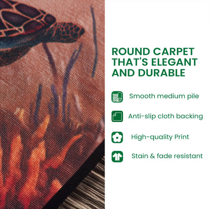Haunted Stairway Round Carpet NCU0DV9838
