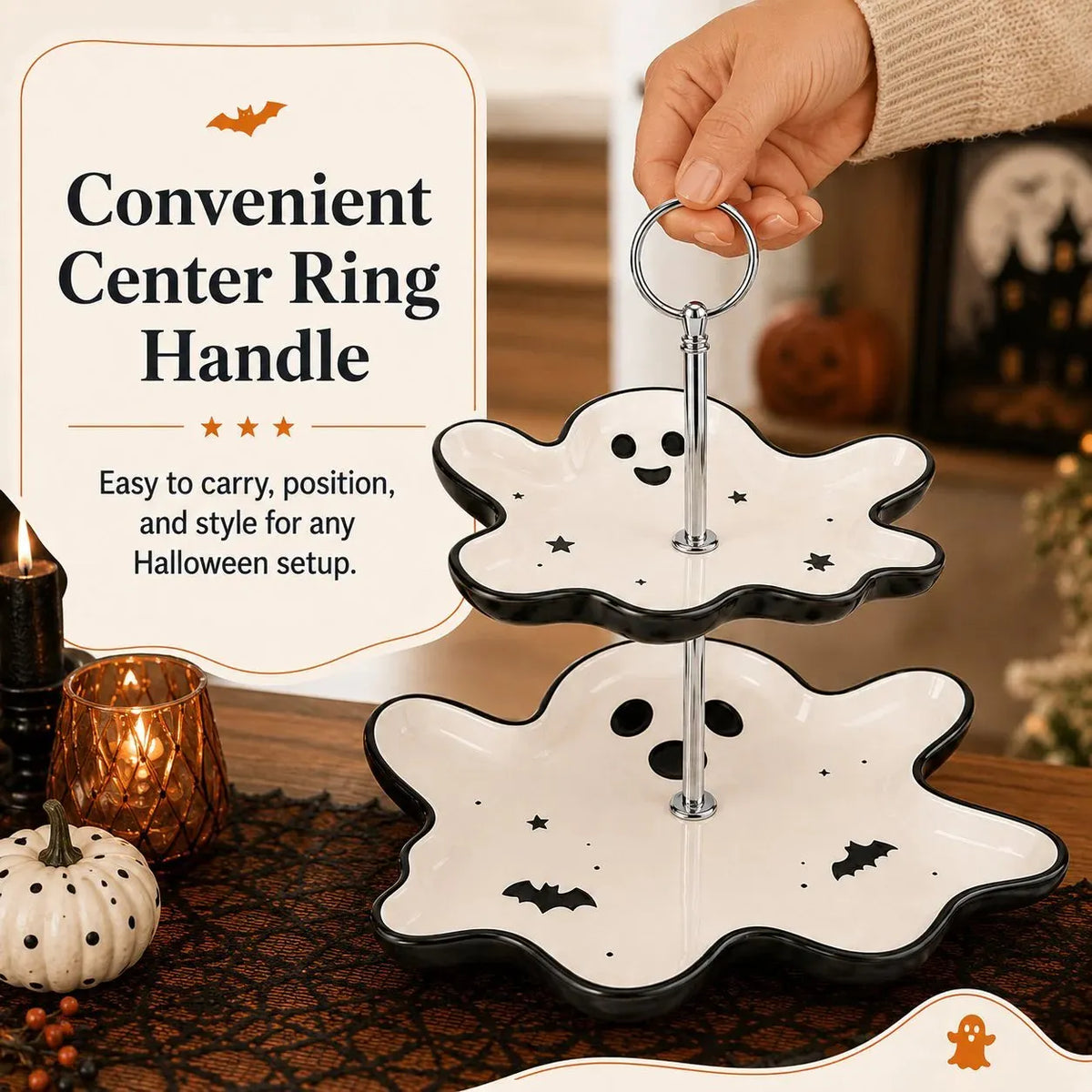 Two-Tier Ghost Serving Stand