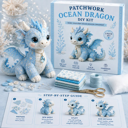 DIY Patchwork Dragon Kit – Craft Your Own Magical Collectible Dragon Plush🔥Last 4 hours🔥BUY 2 GET 1 FREE (3 PCS)🎁For Your Family❤️