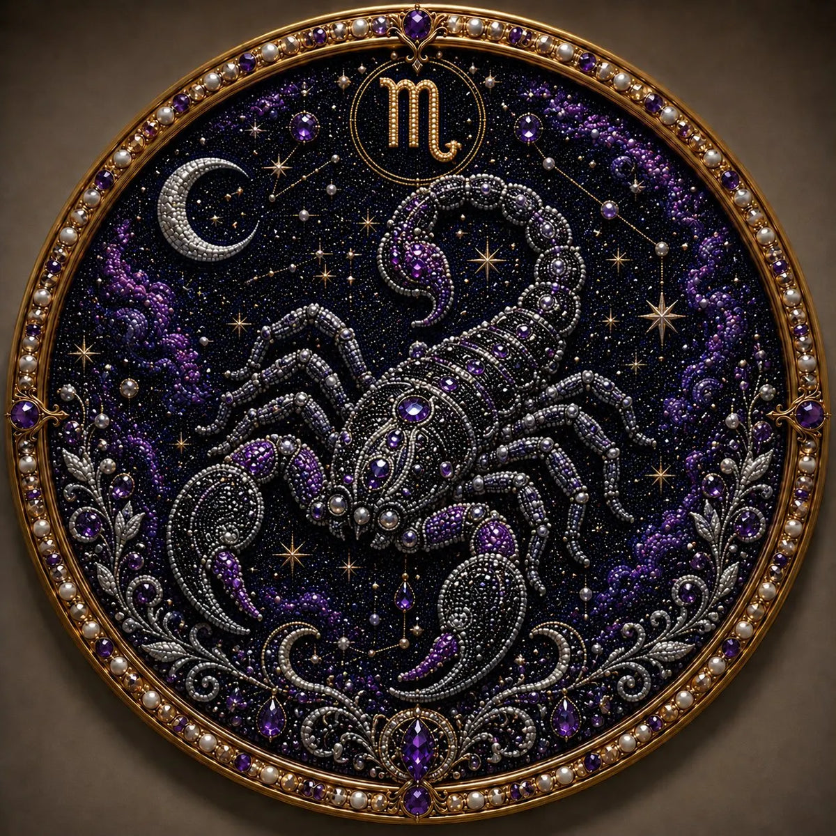 🔥Last Day 49% OFF - 12 Zodiac Signs Pearl Art Kit ♈🌙