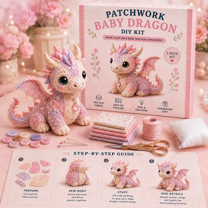 DIY Patchwork Dragon Kit – Craft Your Own Magical Collectible Dragon Plush🔥Last 4 hours🔥BUY 2 GET 1 FREE (3 PCS)🎁For Your Family❤️