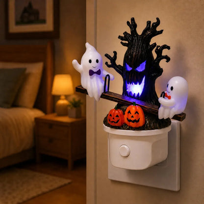 🔥HOT SALE 49% OFF-🎃👻Animated Seesaw Ghost Plug In LED Night Light