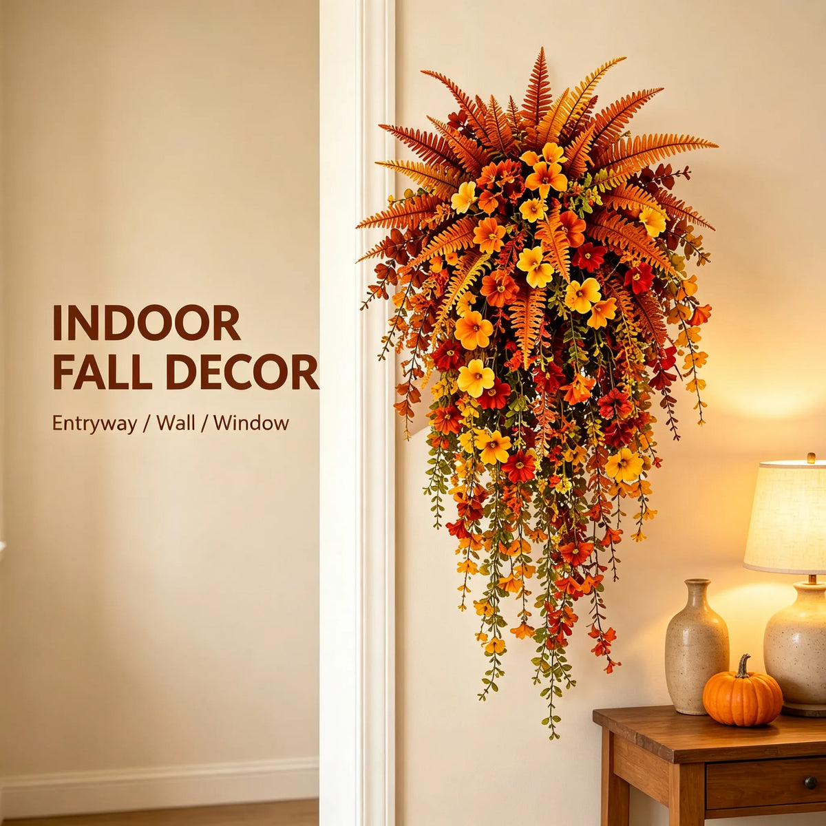 💥Last Day 60% OFF🍂 Artificial Fall Harvest Hanging Basket - Autumn Porch & Door Decoration