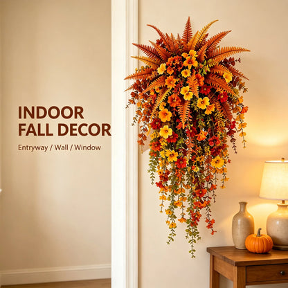 💥Last Day 60% OFF🍂 Artificial Fall Harvest Hanging Basket - Autumn Porch & Door Decoration