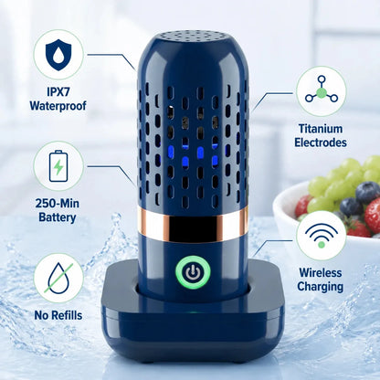 Portable Fruit & Vegetable Cleaner | Wash Away Pesticide Residue, Wax & Bacteria