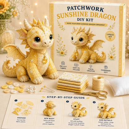DIY Patchwork Dragon Kit – Craft Your Own Magical Collectible Dragon Plush🔥Last 4 hours🔥BUY 2 GET 1 FREE (3 PCS)🎁For Your Family❤️