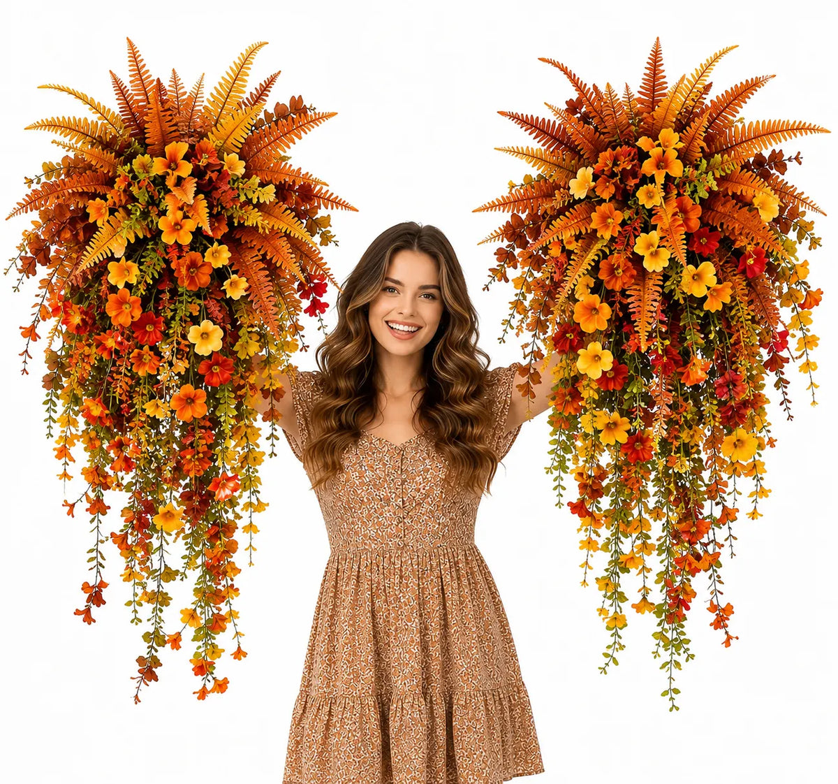 💥Last Day 60% OFF🍂 Artificial Fall Harvest Hanging Basket - Autumn Porch & Door Decoration