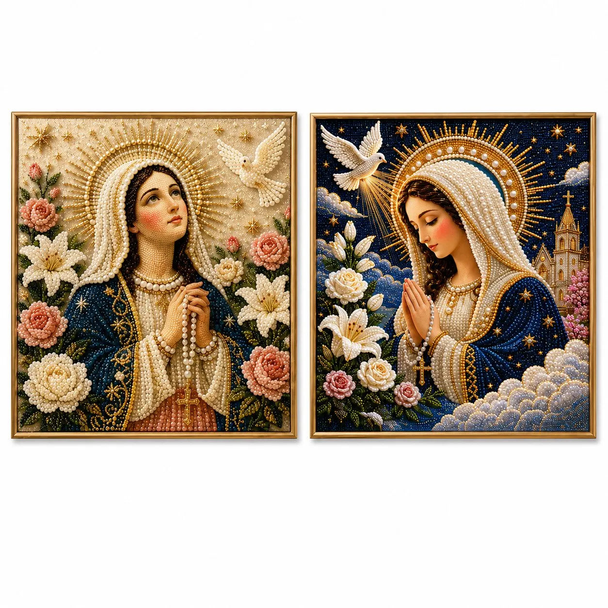 [10% OFF]Rosary Rose + Heavenly Dove – 2 Kits