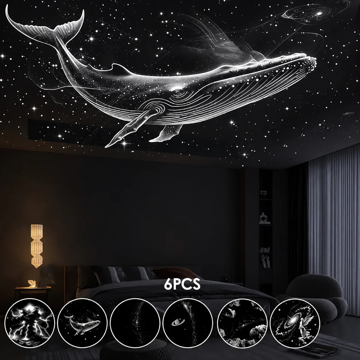 Galaxy Projector + 6 Slides