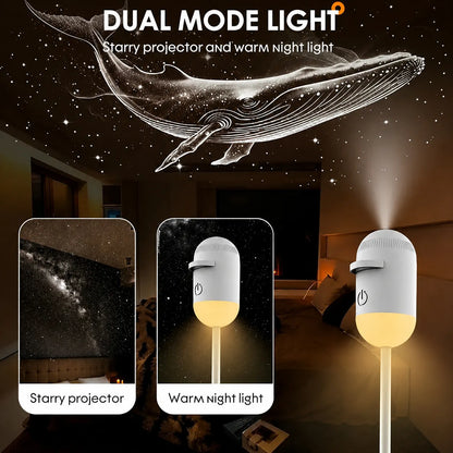 🔥LAST DAY 49% OFF-3-in-1 Galaxy Projector Night Light