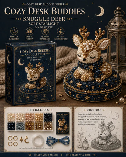 🧵 Cozy Desk Buddies DIY Bead Kit | Handmade Mini Desk Companion