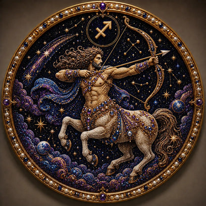 🔥Last Day 49% OFF - 12 Zodiac Signs Pearl Art Kit ♈🌙