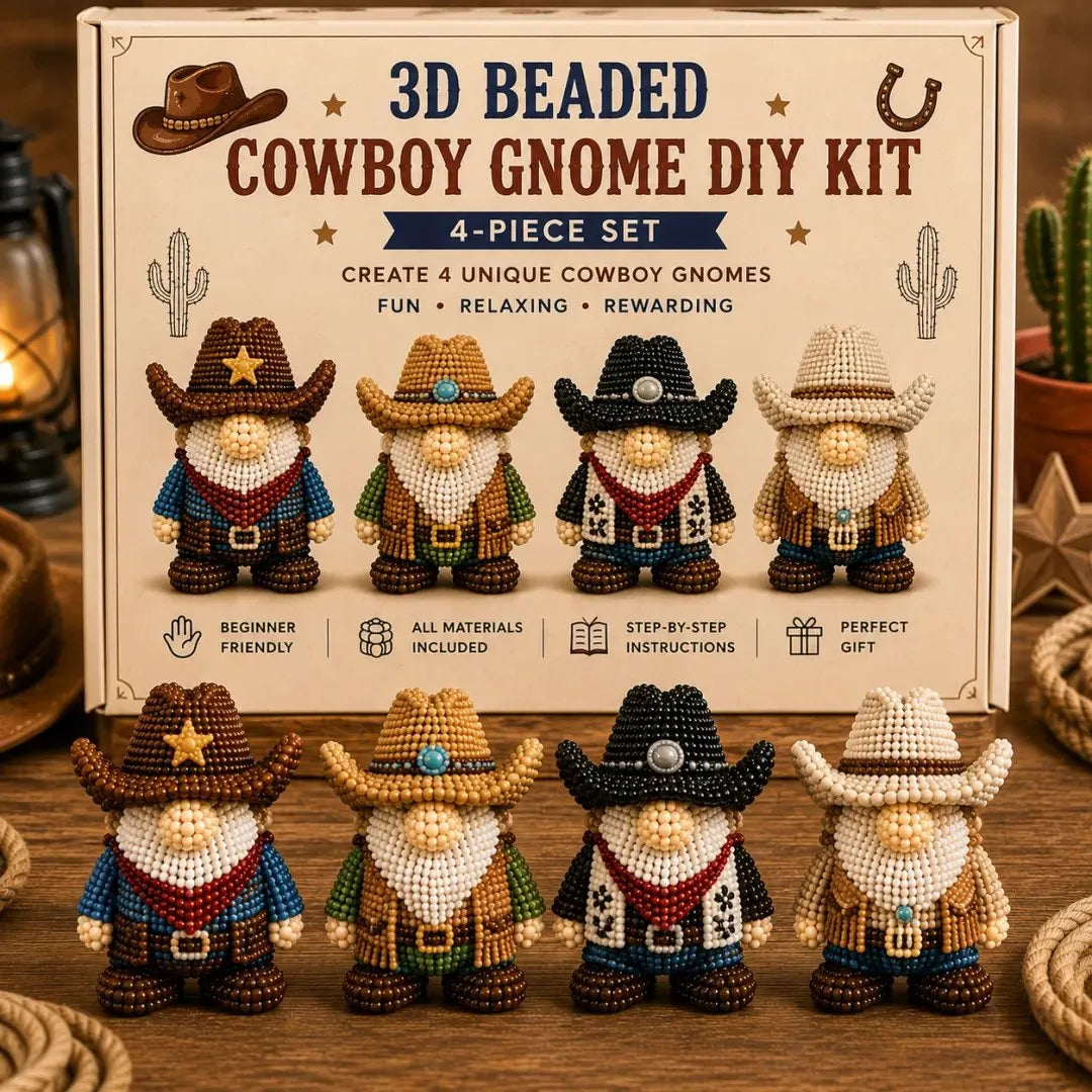 🇺🇸 3D Beaded Patriotic Gnome DIY Kit ✨ Celebrate Freedom With Handmade American Spirit ❤️🤍💙
