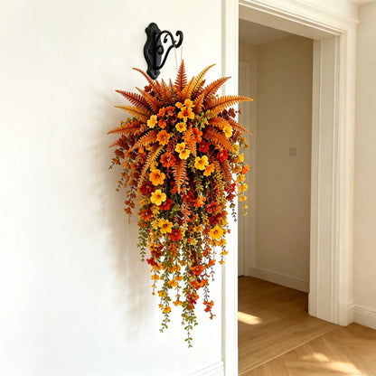 💥Last Day 60% OFF🍂 Artificial Fall Harvest Hanging Basket - Autumn Porch & Door Decoration