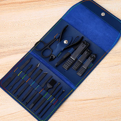 🔥LAST DAY 49% OFF-12-16Pcs/Set Stainless Steel Nail Clippers Set With Folding Bag