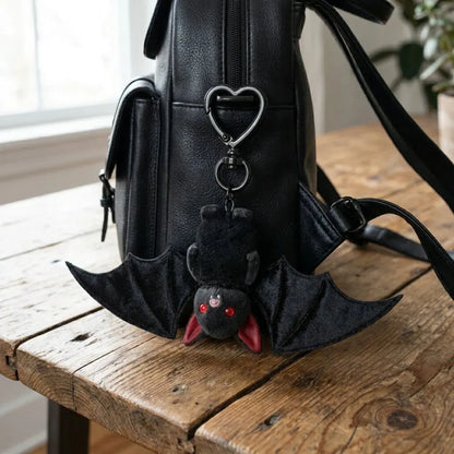 🦇 Cute Black Bat Baby Keychain