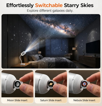 🔥LAST DAY 49% OFF-3-in-1 Galaxy Projector Night Light