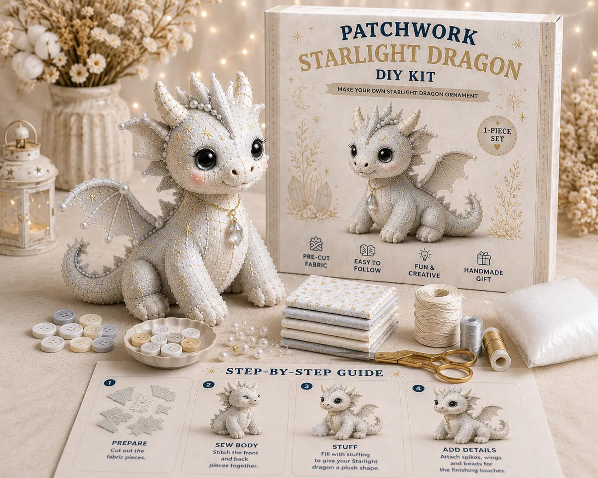 DIY Patchwork Dragon Kit – Craft Your Own Magical Collectible Dragon Plush🔥Last 4 hours🔥BUY 2 GET 1 FREE (3 PCS)🎁For Your Family❤️