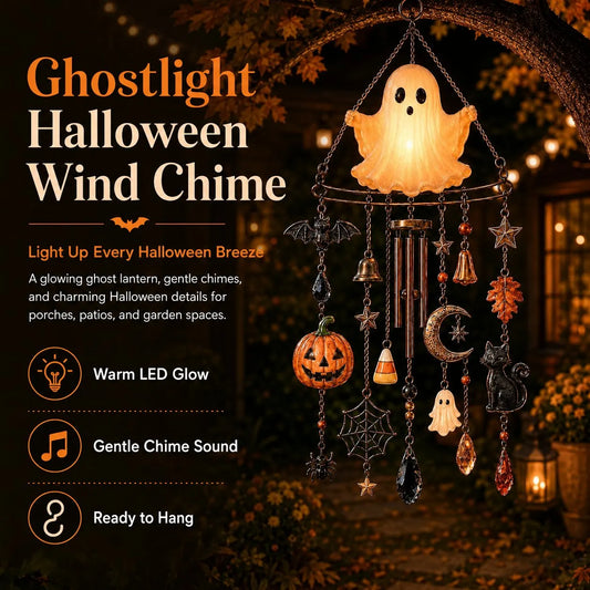 🔥 Halloween-Frühaktion: 49 % Rabatt 👻 Leuchtendes Geister-Windspiel
