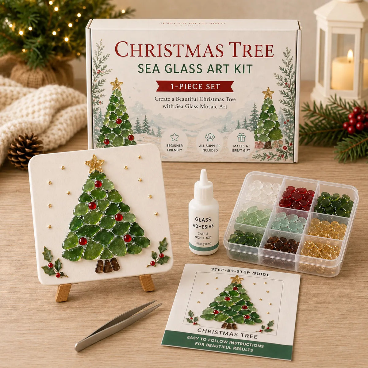 🎅🎄 create your own magical christmas sea glass art 🦌✨(🔥🔥🔥50% Off)