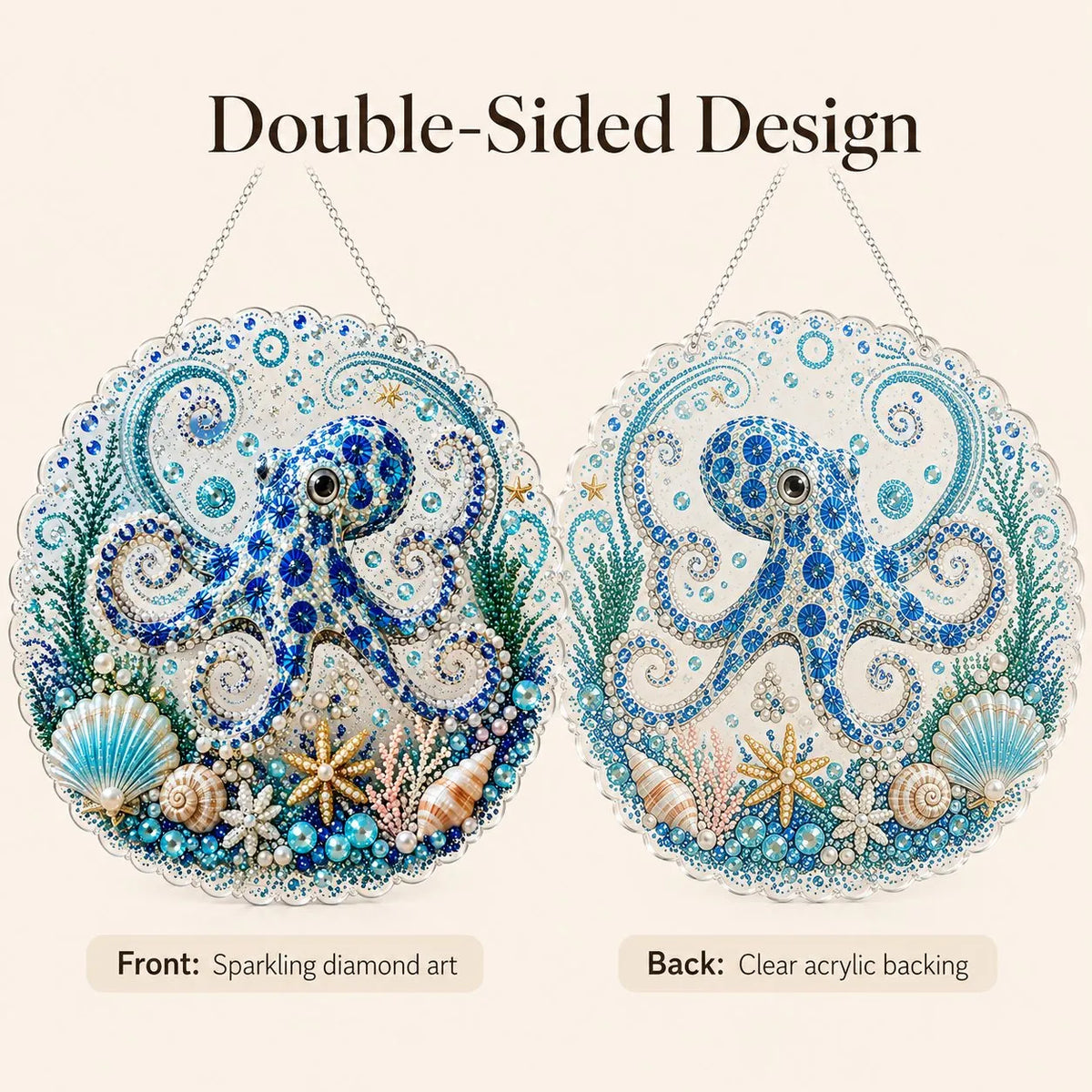 🔥 Last Day 49% OFF - 🌊✨Ocean Pearl Art DIY Hanging Ornament Kit