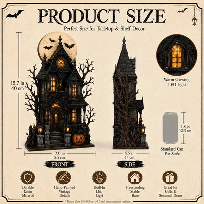 🔥Last Day 49% OFF - 🧙🖤Lighted Halloween Haunted House & Character Figurine Collection