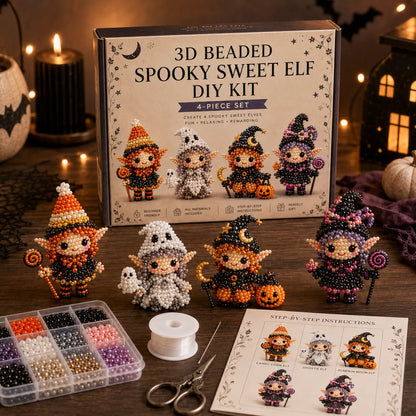 3D Beaded Magical Elf DIY Kit – Cute Fantasy Craft Collectibles
