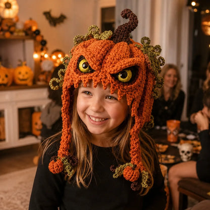 🔥LAST DAY 50% OFF - 🎃 Halloween Monster Hood DIY Crochet Kit | Premium Soft Yarn Materials with Step-by-Step Guide DIY Handmade Wearable Character Hood 🧶🎭✨