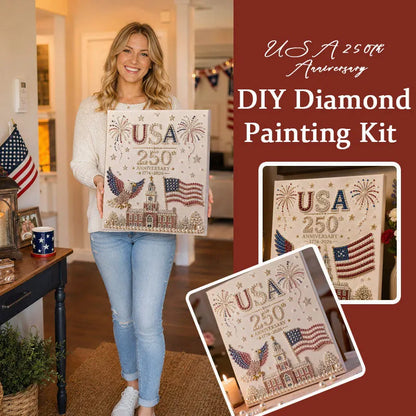 USA 250th Anniversary DIY Diamond Painting Kit✨💎