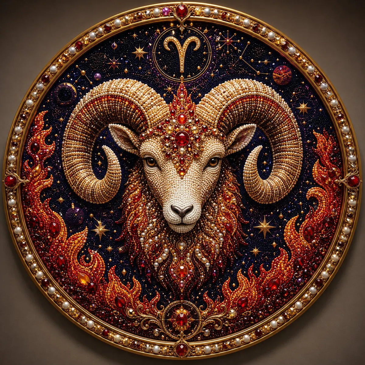 🔥Last Day 49% OFF - 12 Zodiac Signs Pearl Art Kit ♈🌙