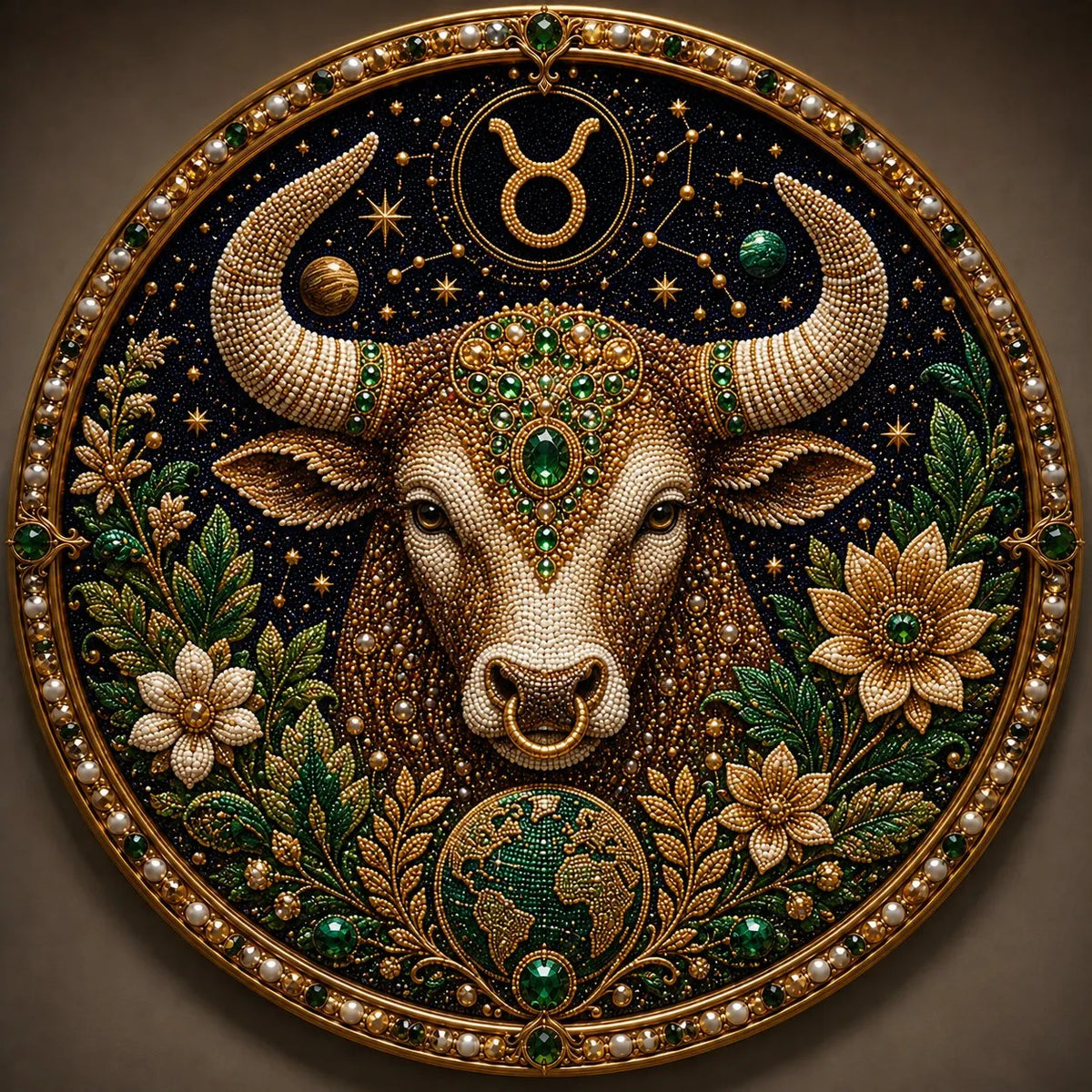 🔥Last Day 49% OFF - 12 Zodiac Signs Pearl Art Kit ♈🌙