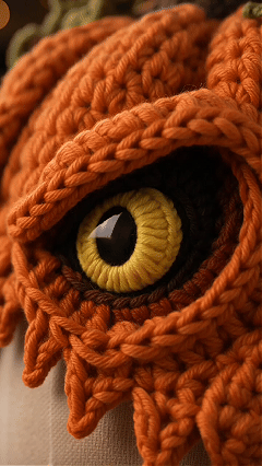🔥LAST DAY 50% OFF - 🎃 Halloween Monster Hood DIY Crochet Kit | Premium Soft Yarn Materials with Step-by-Step Guide DIY Handmade Wearable Character Hood 🧶🎭✨