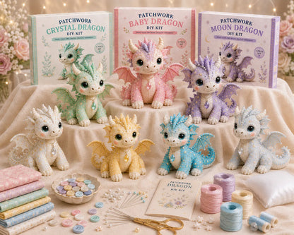 DIY Patchwork Dragon Kit – Craft Your Own Magical Collectible Dragon Plush🔥Last 4 hours🔥BUY 2 GET 1 FREE (3 PCS)🎁For Your Family❤️
