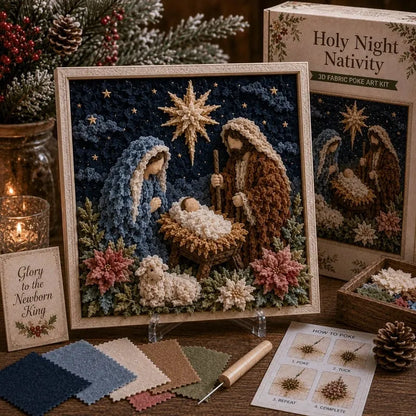 🔥 Last Day 49% OFF - ✝️3D Christian Fabric Poke Art Kit(📦Buy 2 Free Shipping)