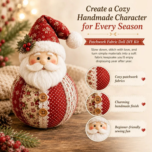 🔥LAST DAY 50% OFF - 🎄 Patchwork Fabric Doll DIY Kit