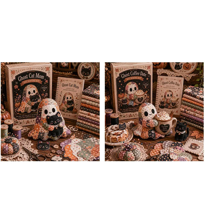 🔥LAST DAY 50% OFF🧵Little Ghost's Cozy Halloween DIY Patchwork Kit