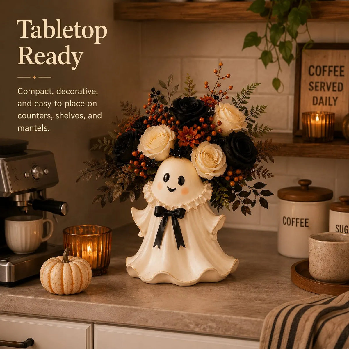 Fall Halloween Floral Holde