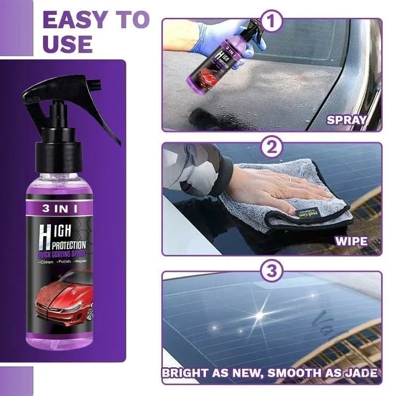 🔥Last Day Promotion 49%OFF🔥3 in 1 High Protection Quick Car Coating Spray