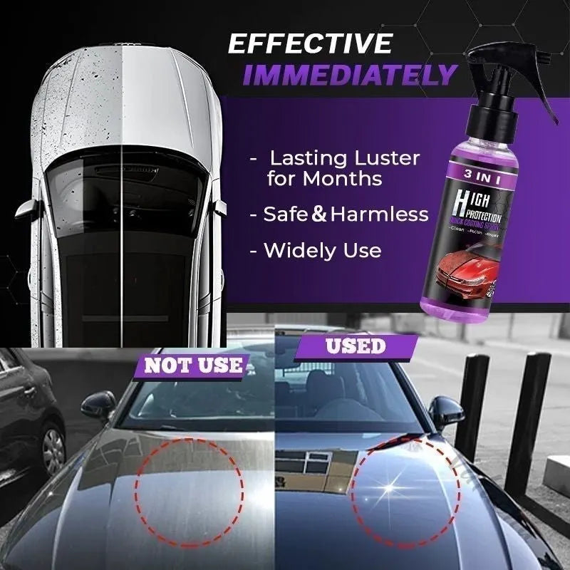 🔥Last Day Promotion 49%OFF🔥3 in 1 High Protection Quick Car Coating Spray